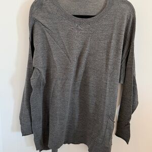 Eileen Fisher Gray Tunic Sweater--2X
